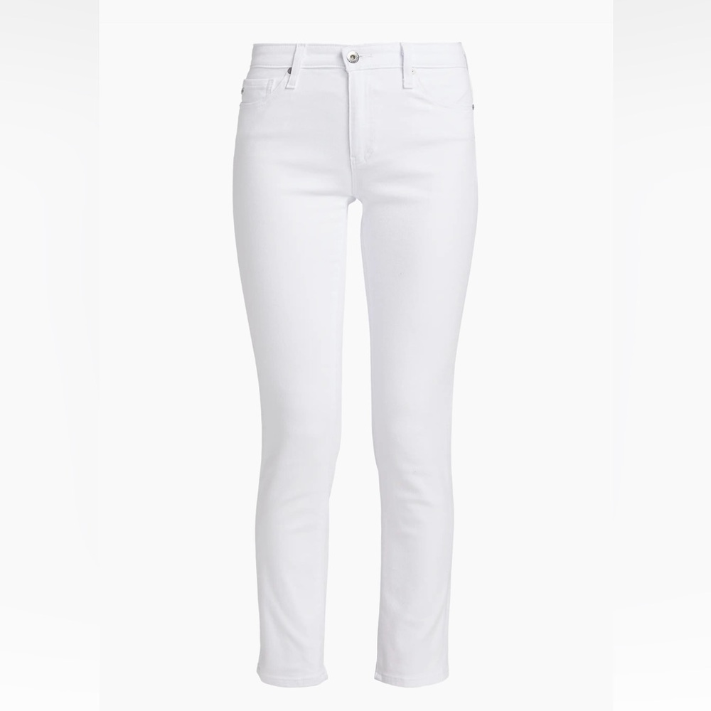 AG Jeans - The Prima mid-rise cigarette - white
